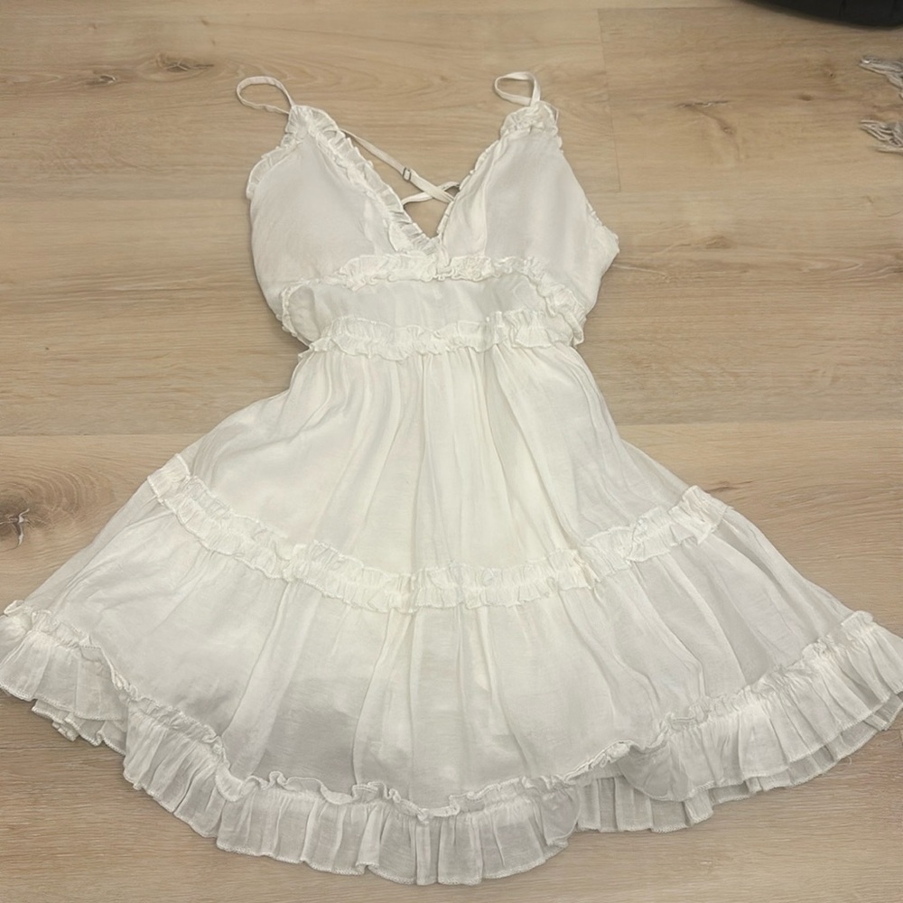 White Beachy Princess Polly Dress